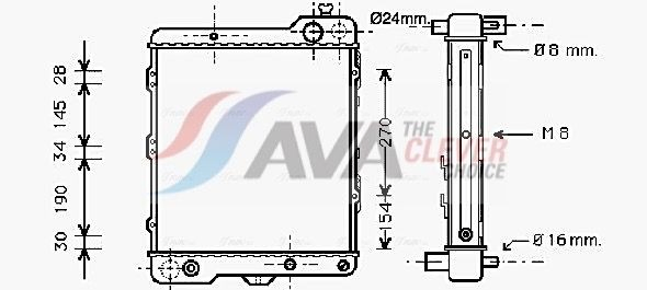 Радіатор охолодження Polcar 130708A5